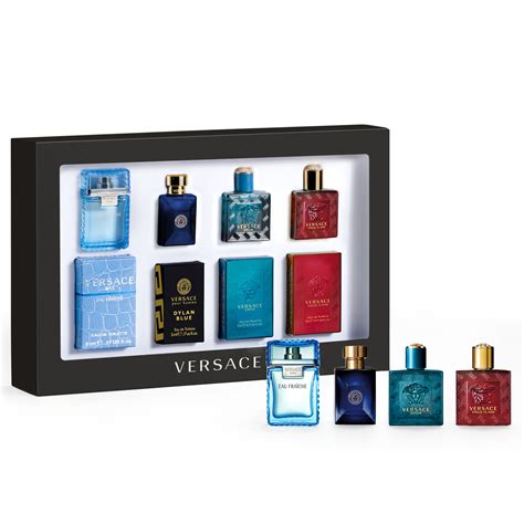 versace perfume for men set|versace men's mini gift set.